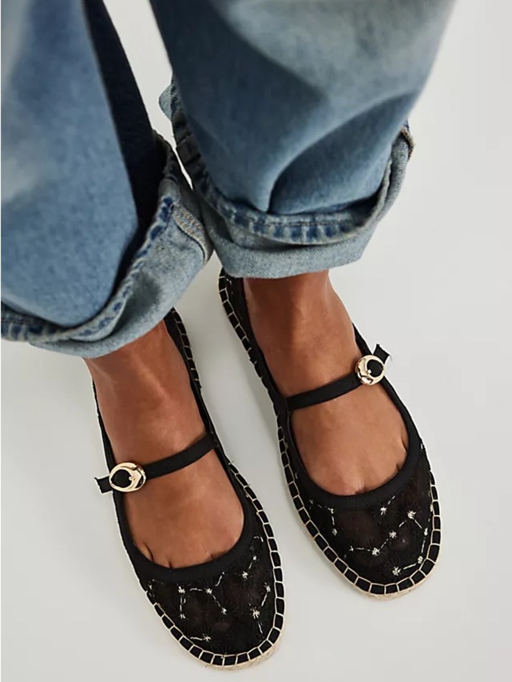Free people constellation marry Jane flats